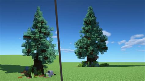 how to make a giant spruce tree in minecraft